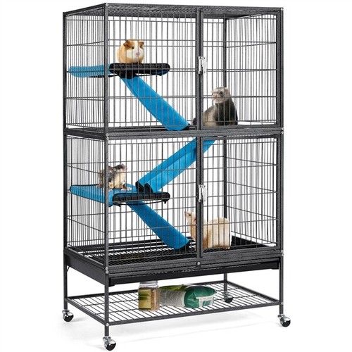 Kleintierkäfig, Metallkäfig für kleine Haustierefür Ratten/Frettchen/Chinchillas