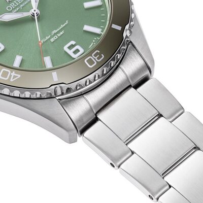 Pre-owned Orient Mako 40 Rn-wj0001e Men's Watch Solar Green Date 2024 From Japan F/s