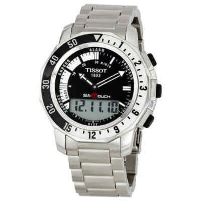 Мужские черные часы Tissot T-Touch - T026.420.11.051.00