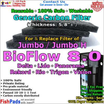 For Juwel Jumbo H BioFlow 8.0 Bio Carb XL Filter Sponge Foam Compatible Carbon