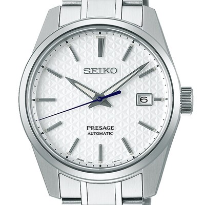 Pre-owned Seiko Presage Prestige Sarx075 White Mechanical Automatic Men's Watch In Box