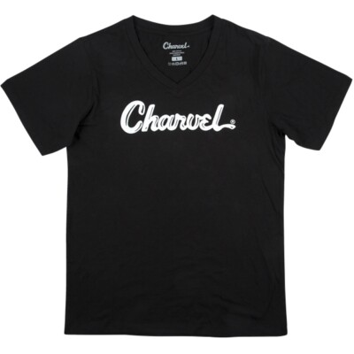Charvel Guitars Charvel Toothpaste Logo Ladies T-Shirt, Black, L