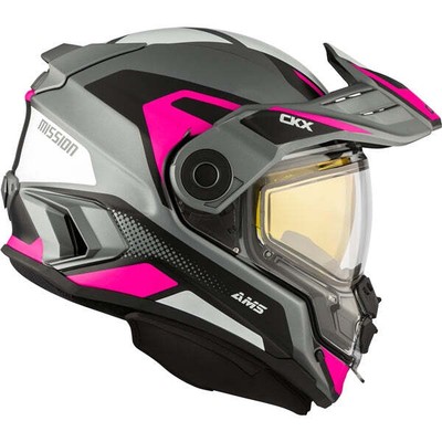 CKX Mission AMS Optic Women's Snowmobile Helmet - Matte Pink