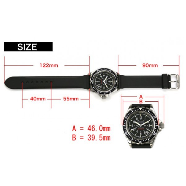 Pre-owned Marathon Military Tsar Dive Watch, Us Government Dial, Swiss Made, Iso 6425