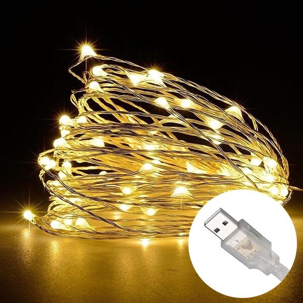 100 LED Solar String Lights Patio Party Yard Garden Wedding Waterproof Outdoor
