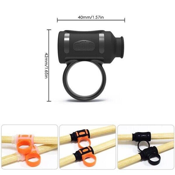 Drum Stick Control Clip Drumsticks Aid Auxiliary Tool Drum Stick Twirl Grip Accessories for Beginner Drummer Volwco Drumsticks Accessories Easy to Stick Twirl