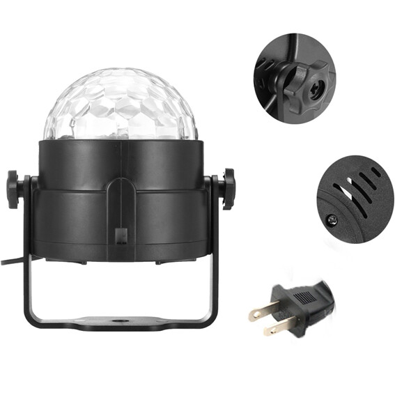 Remote Control LED Stage Light Sound Activated Magic Ball RGBW SOLMORE