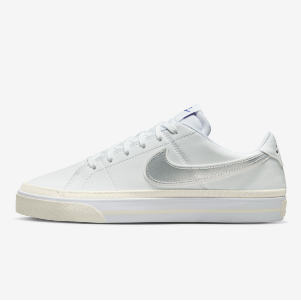 

Nike Womens Court Legacy Shoes White Metallic Silver DX3216-100 Expeditedship, Белый, Nike Women's Court Legacy