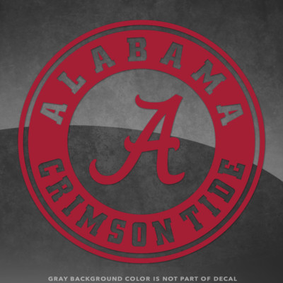 Alabama Crimson Tide Bama Vinyl Decal Sticker - 4'' and Up - More Colors