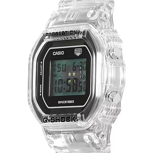 Pre-owned Casio G-shock Dw-5040rx-7jr 40th Anniversary Clear Remix Limited Men's Watch