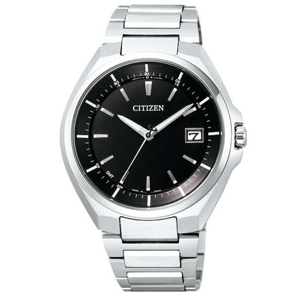 Pre-owned Citizen Attesa Cb3010-57e Titanium Eco-drive Atomic Radio Solar Watch
