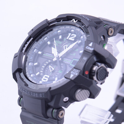 Pre-owned Casio International Warranty Gw-a1100-1a3jf G-shock Sky Cockpit Men's Watch