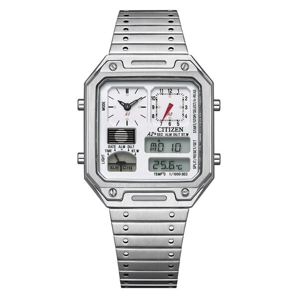 Pre-owned Citizen [record Label]  Thermosensor Jg2120-65a Quartz Men's Watch Psl