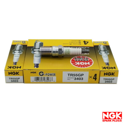 New Set of 6 Genuine NGK G-Power Platinum Alloy Spark Plug TR55GP / 3403