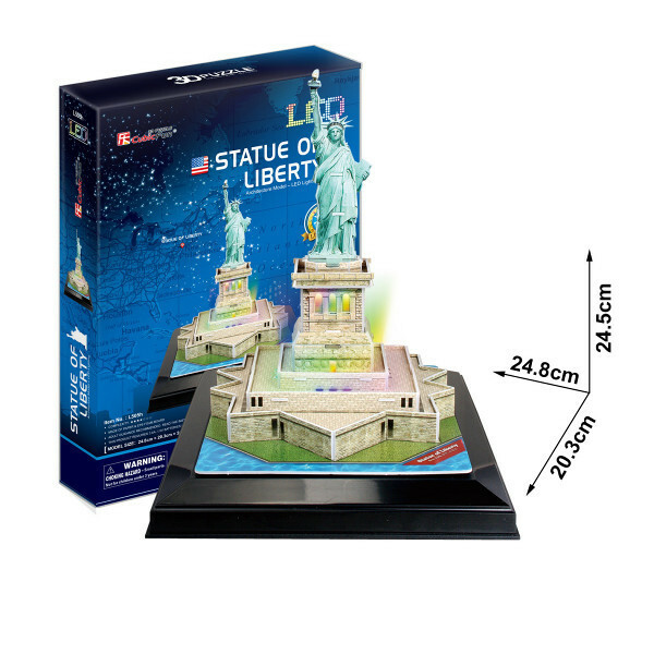 Cubic Fun - 3D Puzzle Statue of Liberty Freiheitsstatue New York USA mit LED
