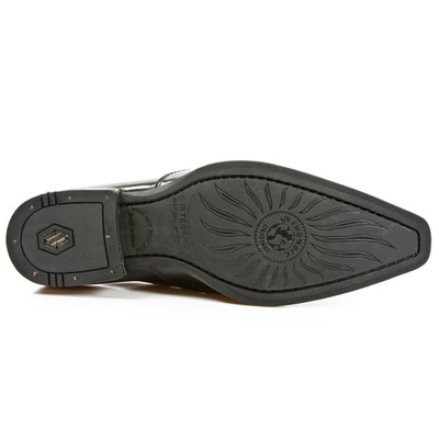 NEW ROCK ROCK BOOTS UNISEX PUNK GOTHIC STIEFEL - STYLE 2246 S5 SCHWARZ