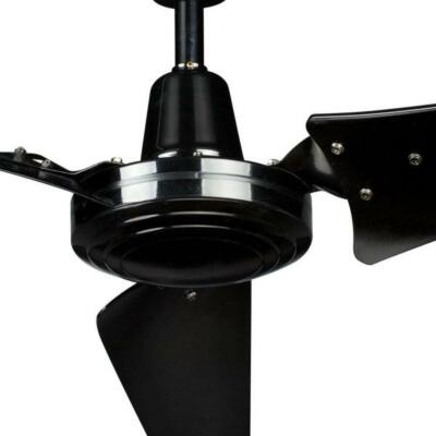 60 in Energy Star Ceiling Fan Work Shop Industrial Garage Wallmount Remote Black