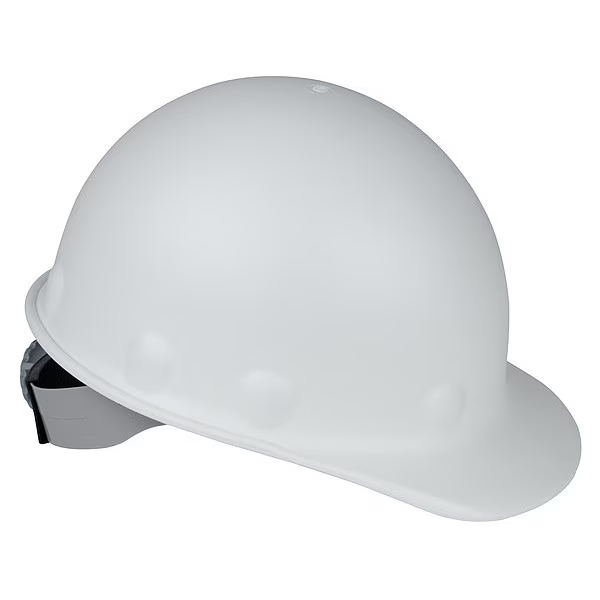 Fibre Metal Roughneck P2HN Hard Hat White Fiberglass 8 Point Ratchet Class G