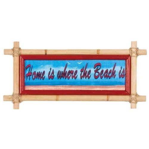 Bamboo Home Beach Sign 33644H