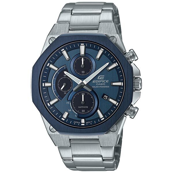 Pre-owned Casio Edifice Efs-s570ydb-2ajf Chronograph Solar Powered Watch Efs-s570ydb-2a