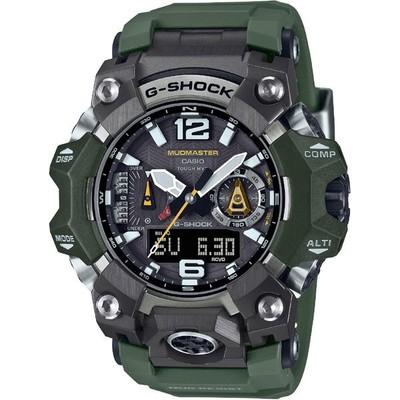 Pre-owned Casio G-shock Master Of Series Mudmaster Gwg-b1000-3ajf Bluetooth Khaki