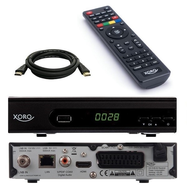 HD Sat Receiver Xoro HRS 8660 mit PVR USB HDMI LAN Radio Digital Full HDTV Tuner