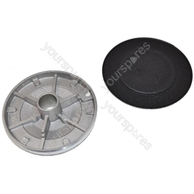 Beko and Belling Cooker Oven Gas Hob Burner Base and Cap Set 100mm