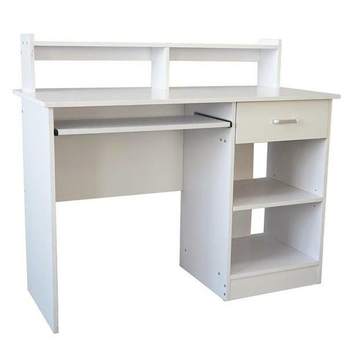 White Computer Desk Home Office Workstation Laptop Table Drawer