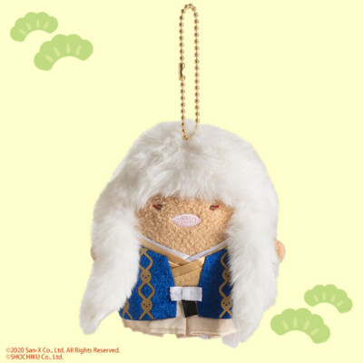 Sumikkogurashi Kabuki-2 Plush Toy Ball Chain Tonkatsu San-X Shochiku JP Limited