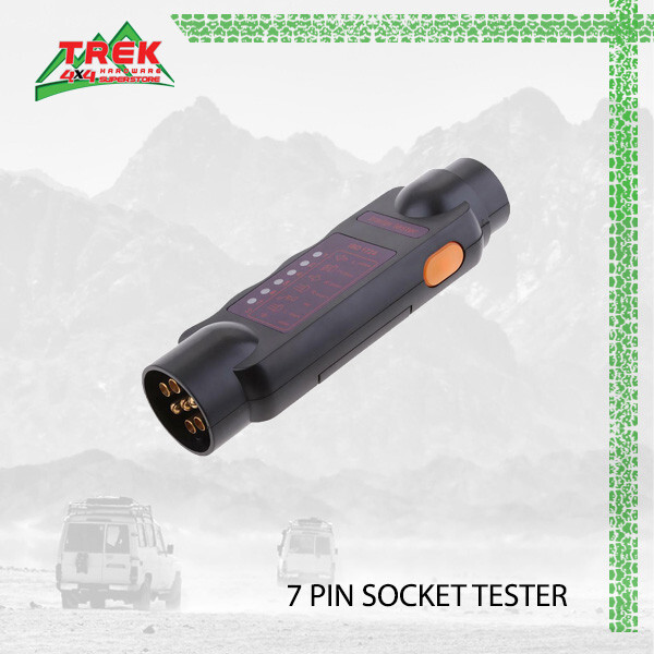 12V 7 Pin Car Trailer Towing Lights Plug & Socket Cable Wiring Circuit Tester
