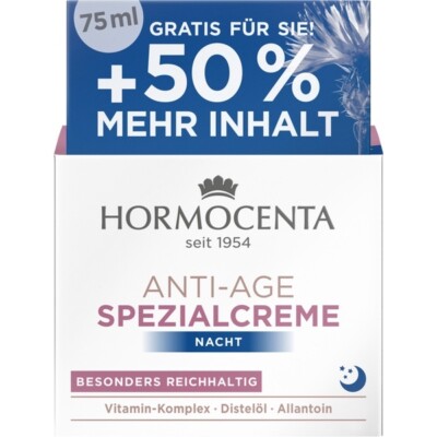 HORMOCENTA Anti-Age Special NIGHT CREAM moisturizer  75ml-FREE SHIPPING