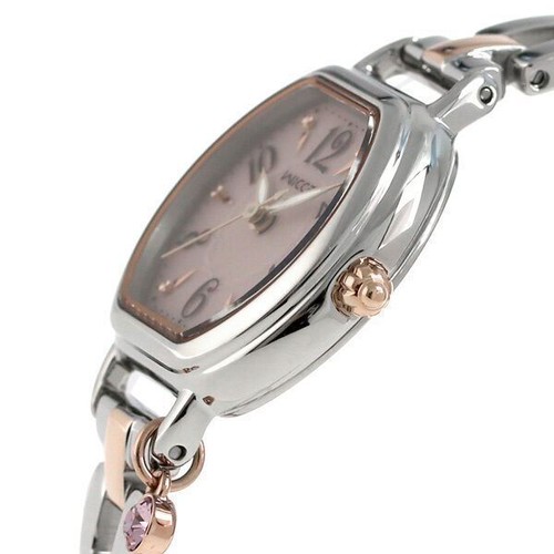 Pre-owned Citizen 2016 Model Wicca Solar Tech Brace Line Kp2-531-91 Woman Watch