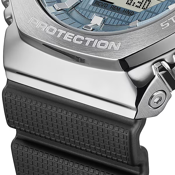 Pre-owned Casio G-shock Gbm-2100a-1a2jf Black Solar Radio Digital Men's Watch In Box