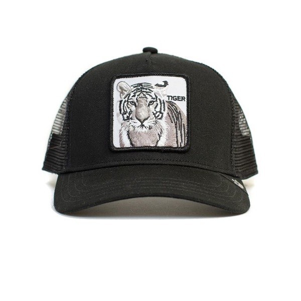 

Hat Tiger White Goorin Bros Animal Farm Trucker Animals Tiger Black, Черный