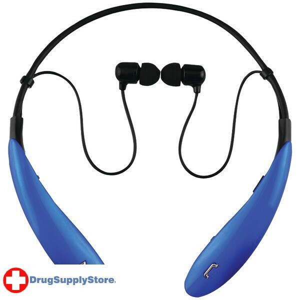PE IQ-127 Bluetooth(R) Headphones with Microphone (Blue)