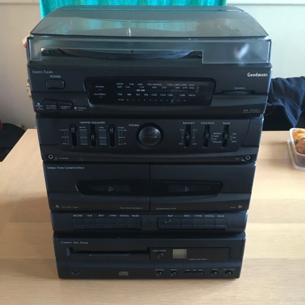 Retro 90s stereo record player cd Tape in Darlington, County Durham