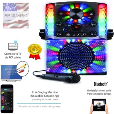 Best Karaoke Singing Machine Bluetooth For Adults Kids Great for 1 or 2 to sing