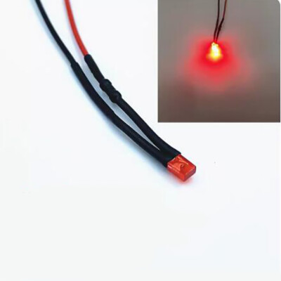 2X3X4MM Rectangle LEDs Bulb Pre-Wired 2V 3V 6V 9V 12V 24V~220V 5 Colors 5/10 Pcs