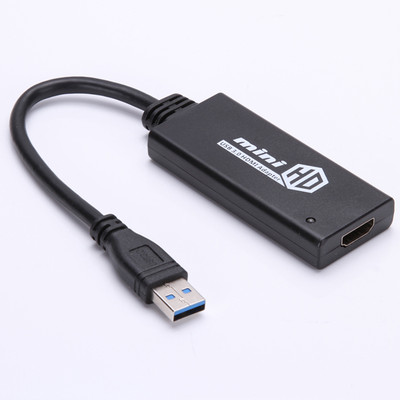 Mini USB 3.0 To HDMI HD TV 1080P Video Cable Adapter Converter For PC Laptop Hot