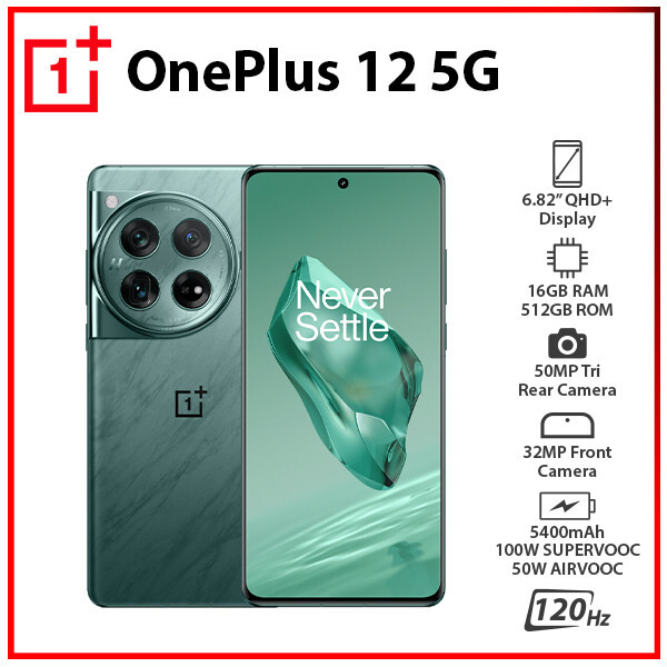 New) OnePlus 12 5G 16GB+512GB GREEN Dual SIM Global Ver