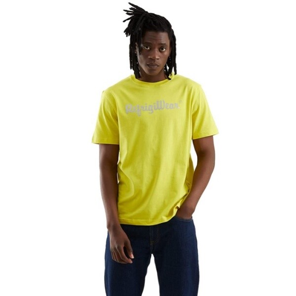 

Футболка RefrigiWear Davis /1 Мужская футболка Campus Green с логотипом Reflex Silver