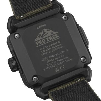 Pre-owned Casio Pro Trek Prw-6900yb-3jf Climber Line Radio Solar Men's Watch From Japan