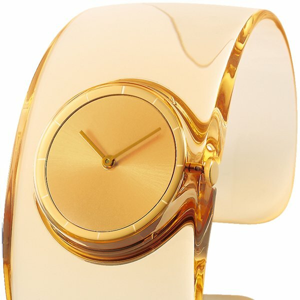 Pre-owned Issey Miyake O Series Bangle Watch Lemon Designed By Tokujin Yoshioka Ny0w005