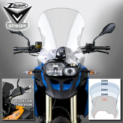 アドベンチャースクリーン　BMW F800GS BMW F800GS 800 GS 2008-2016 ZTECHNIK VSTREAM CLEAR TOURING