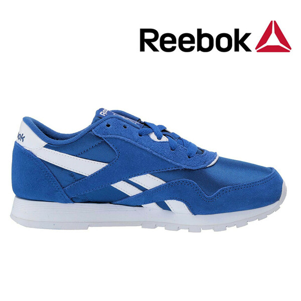 Reebok Classic Nylon Blue White 100% AUTHENTIC FU6785 GS