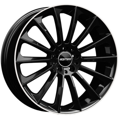 ALLOY WHEEL GMP STELLAR FOR PORSCHE MACAN TURBO 10X22 5X112 BLACK DIAMOND L DXR