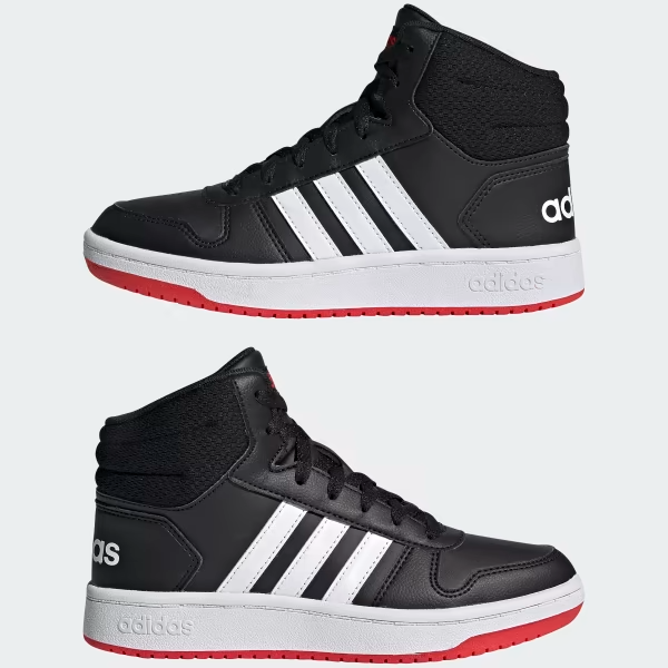 新品 未使用 箱付 adidas Hoops ハイカットスニーカー 白 adidas アディダス ADIHOOPS MID ハイカット スニーカー