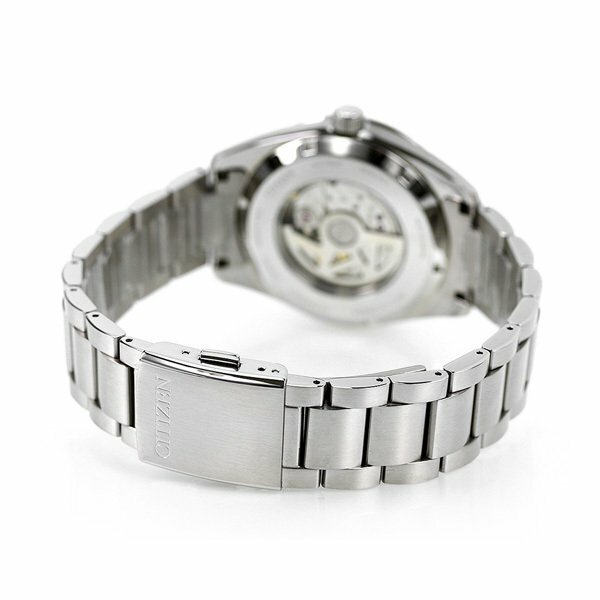 Pre-owned Citizen -new-  Collection Nb1050-59a Mechanical Men Watch From Japan Silver White