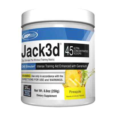 OG USP Labs Jack 250g 3D Pre Workout 45 srvs