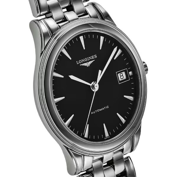 Pre-owned Longines L4.774.4.52.6 Flagship Black L47744526
